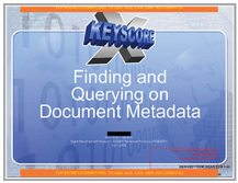 View these slides NSA XKEYSCORE slides - Finding and Querying Document Metadata